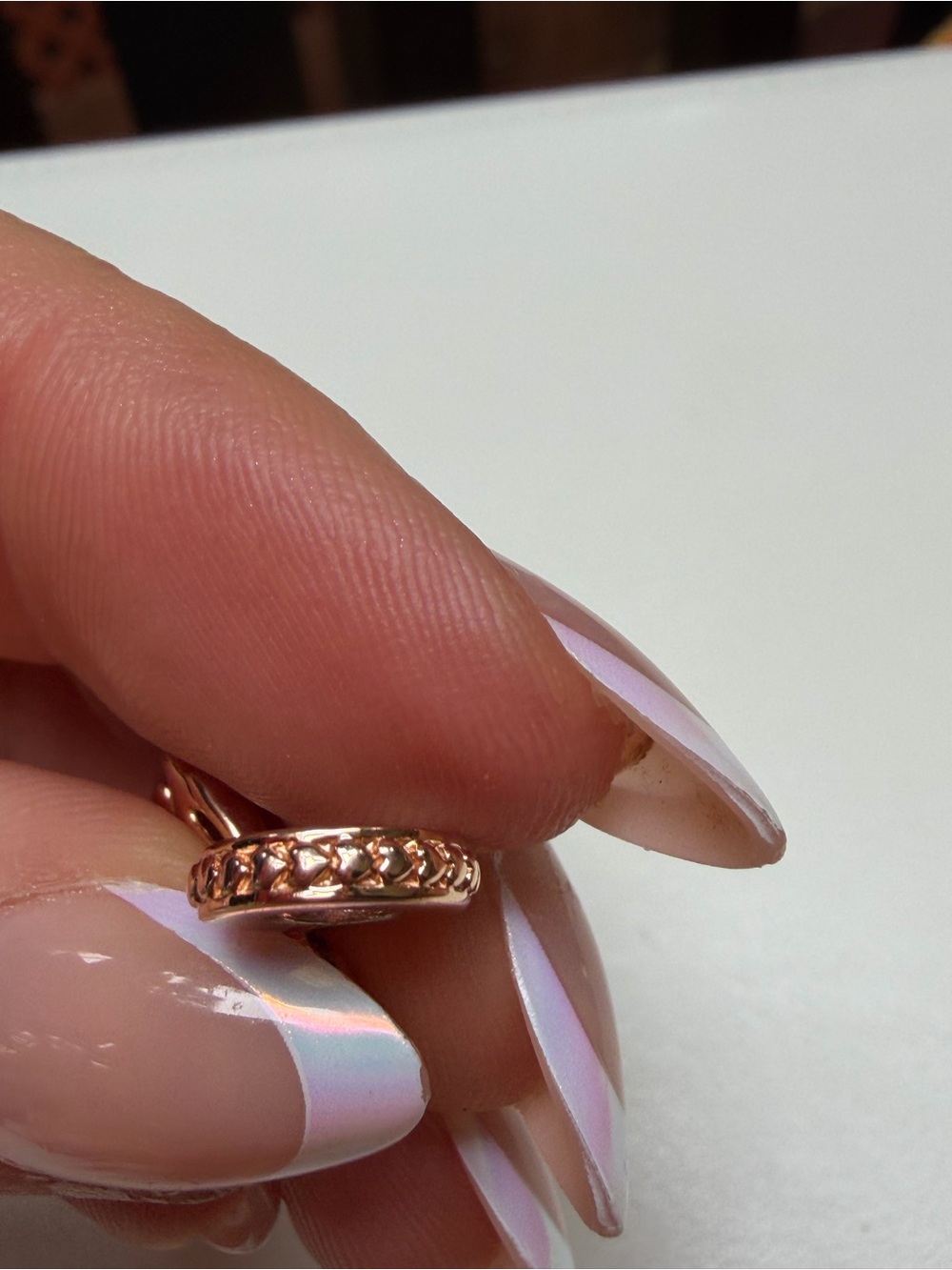 Pandora Rose Gold Flamingo Charm with Pink Crystal Accent - Picture 4 of 5